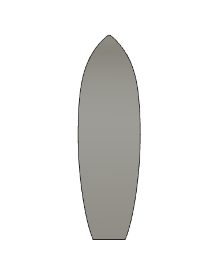 5'6 Classic Fish Surfboard Blank Free and Easy Surf Blank Shipping